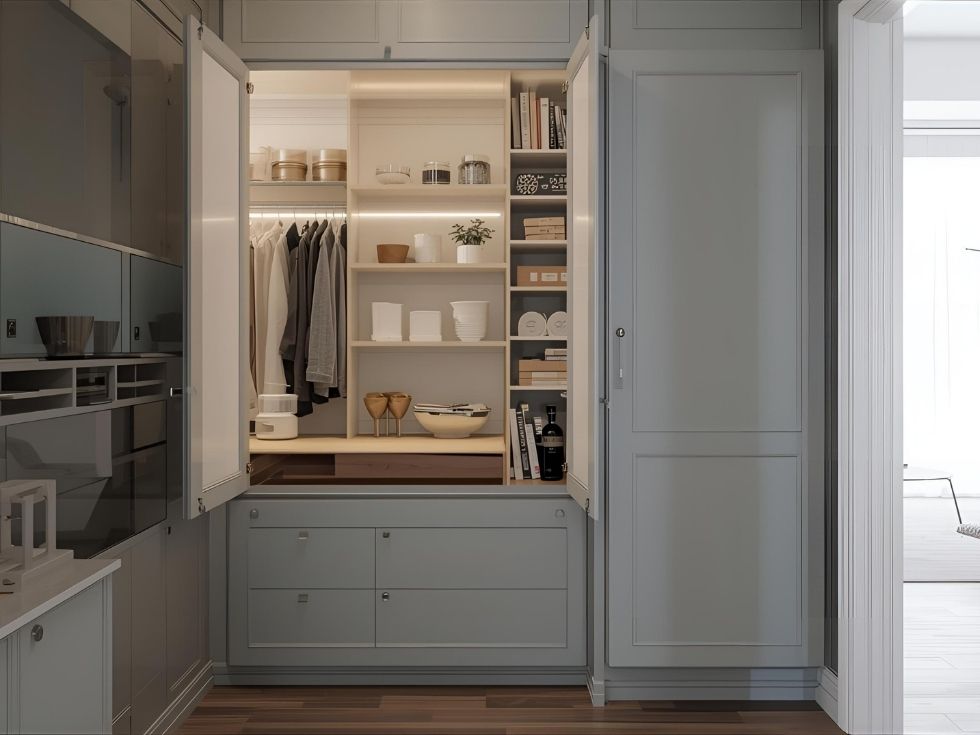 Built-in cabinets in pantry units - Beautiful Homes